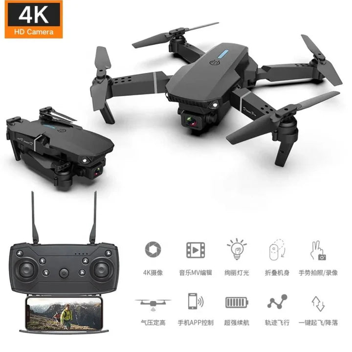 DRON E88 DOBLE CÁMARA HD
